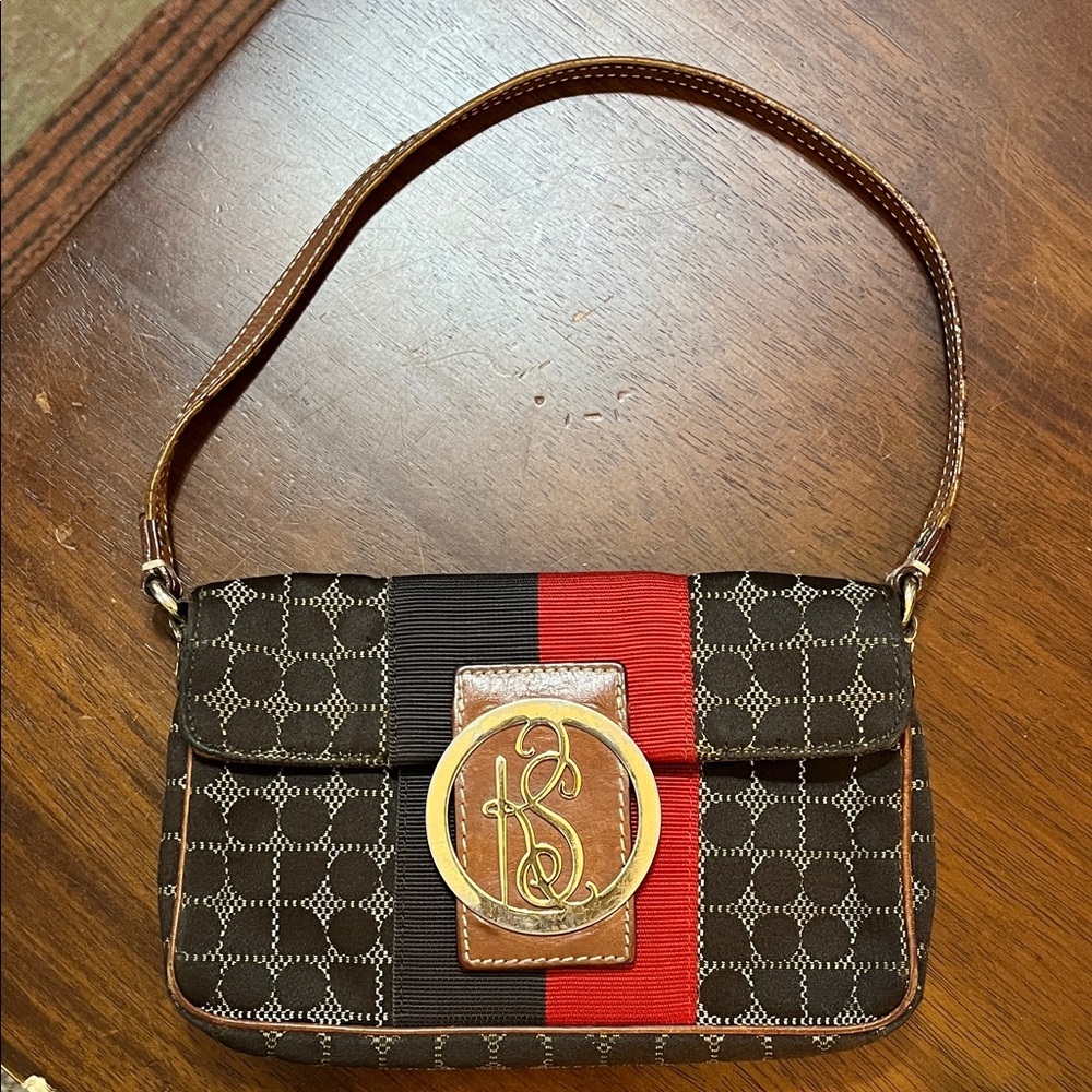 Vintage Kate Spade Dot Noel Jacquard Mini Shoulder Bag